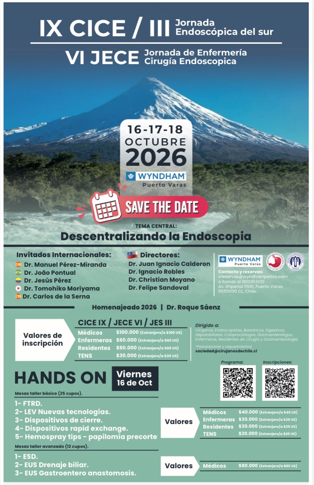Afiche oficial — IX Curso Internacional de Cirugía Endoscópica (IX CICE)